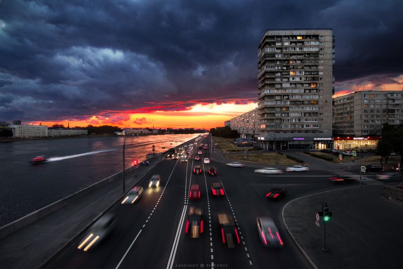 Вид с Володарского моста. Remaster. фото превью