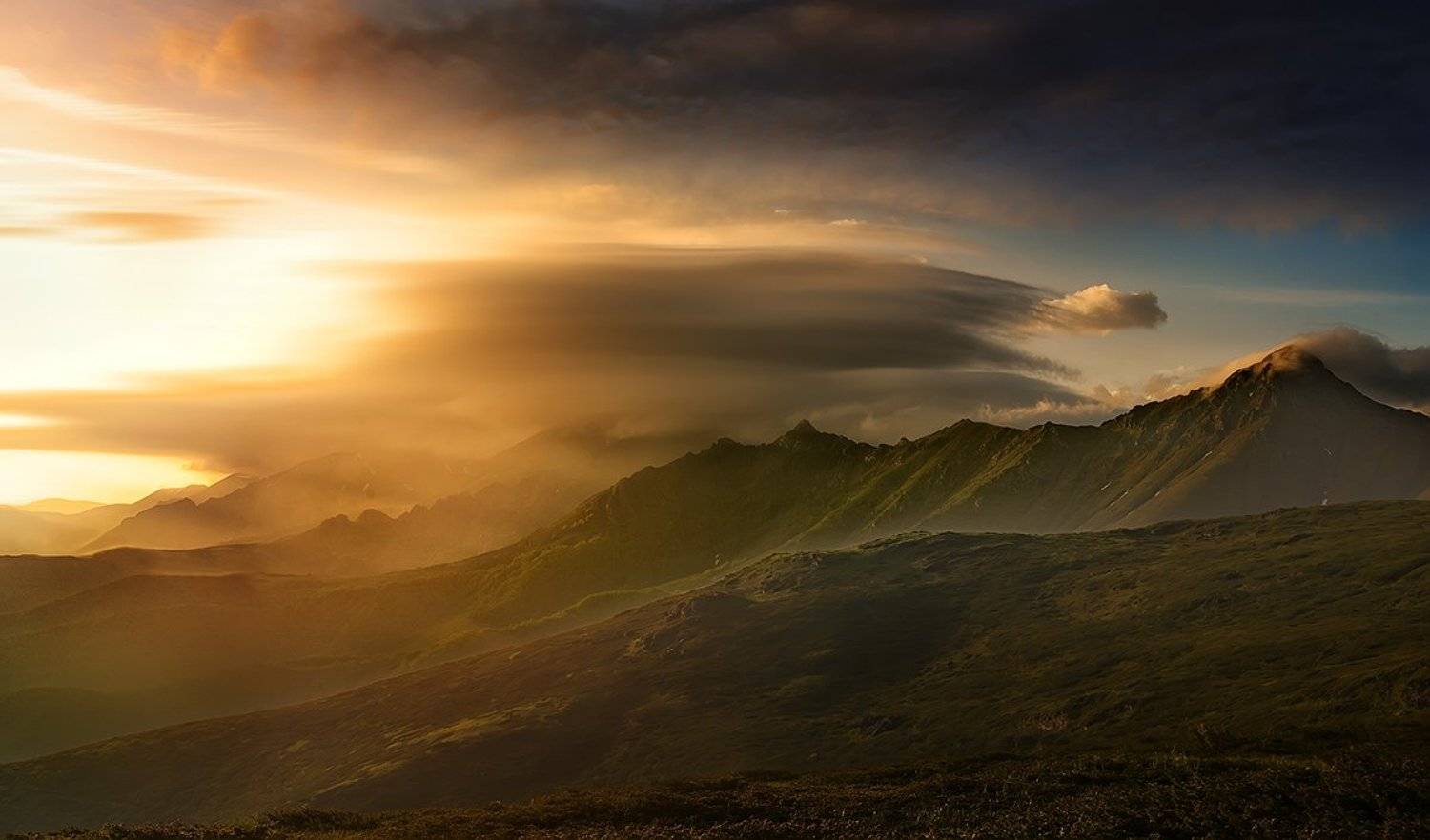 Bulgaria, Cloud, Kupena, Landscape, Mountain, Stara planina, Sunrise, Albena Markova