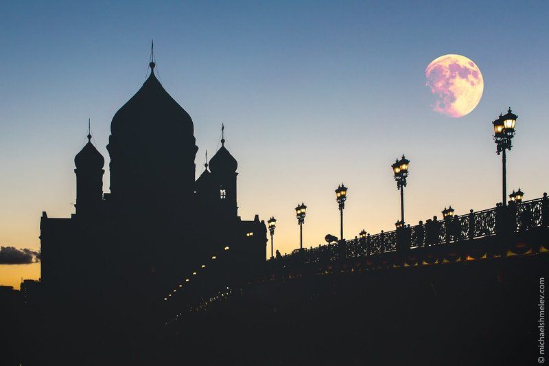 Силуэты под луною фото превью