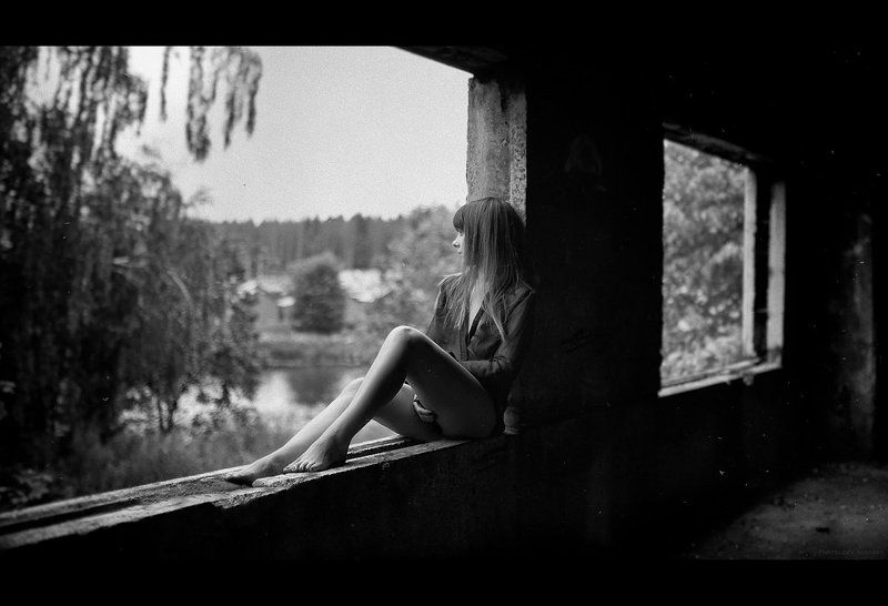 Девушка, Задумчивость, Ожидание, Печаль, Портрет девушки *** фото превью