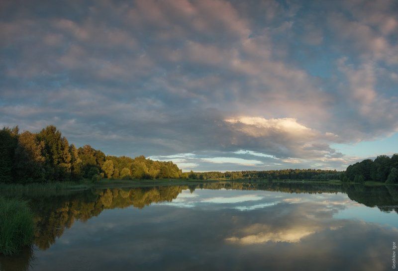 Вечер на Лебедянском пруду фото превью