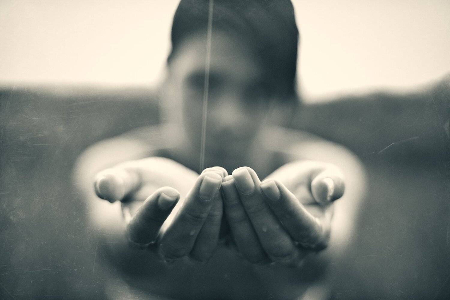 Black and white, Girl, Portrait, Rain, Storm, Story, miroslav disanski