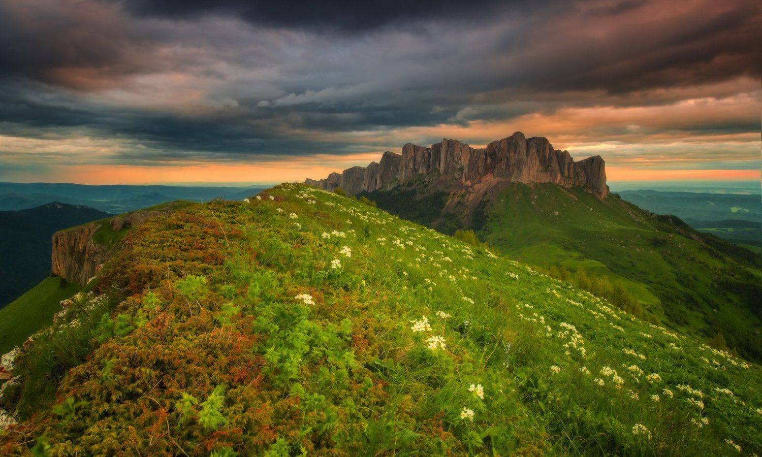 горы, кавказ, лето, июнь, тхачи, утро, ФЁДОР