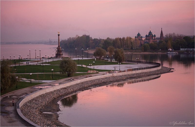 ярославль, вечер, город Розовый вечер фото превью