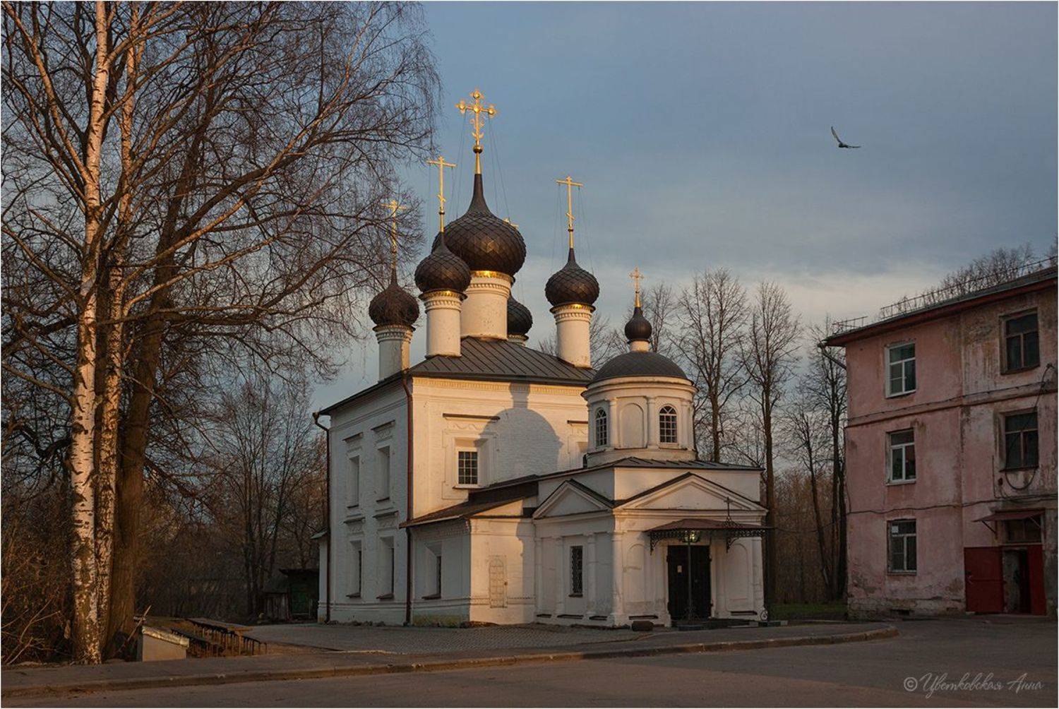 рыбинск, вечер, храм, Анна Цветковская