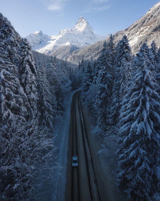 домбай, кавказ, белалакая Кавказкий Маттерхорн фото превью