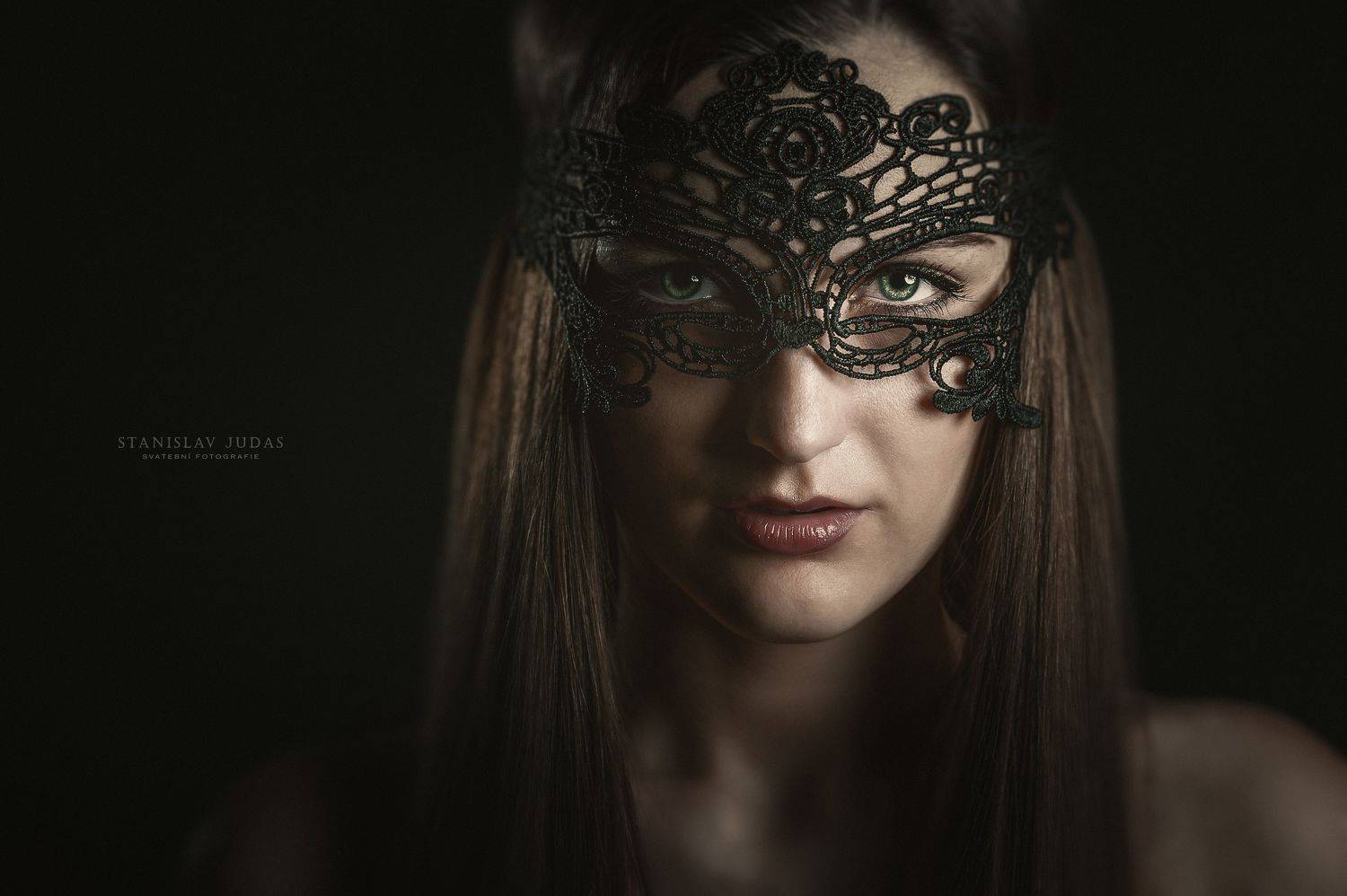 Woman, girl, black, fashion, mask, beaty, nice, dark, eye, Stanislav Judas