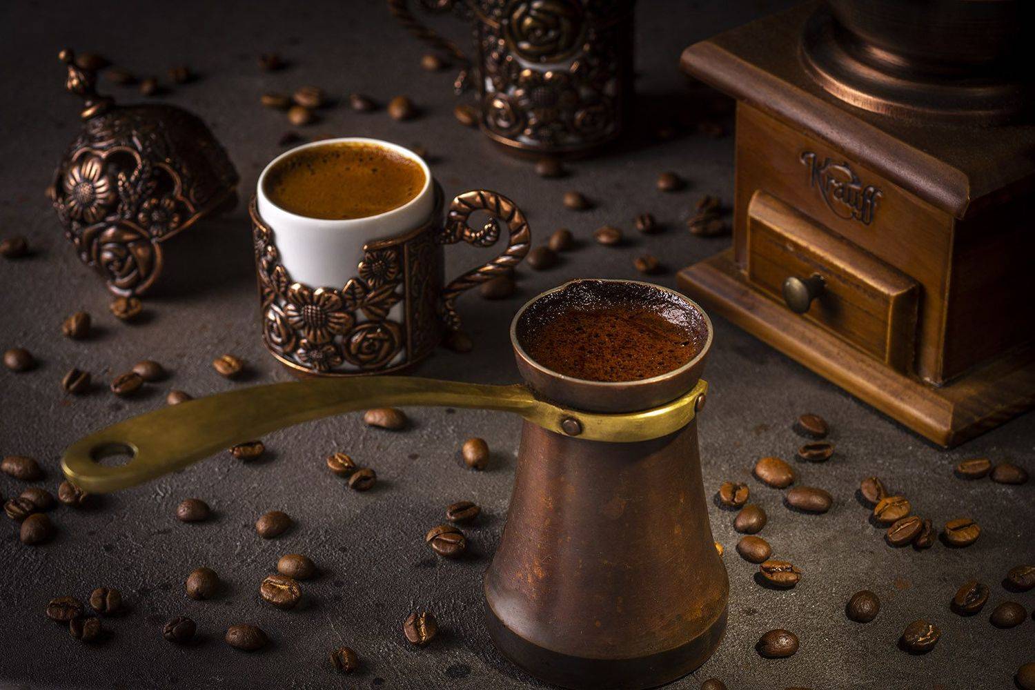 кофе, турка, турецкий кофе, медный сервиз, Константин Чимбай
