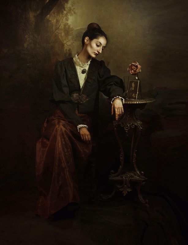 Живописный портрет фото превью