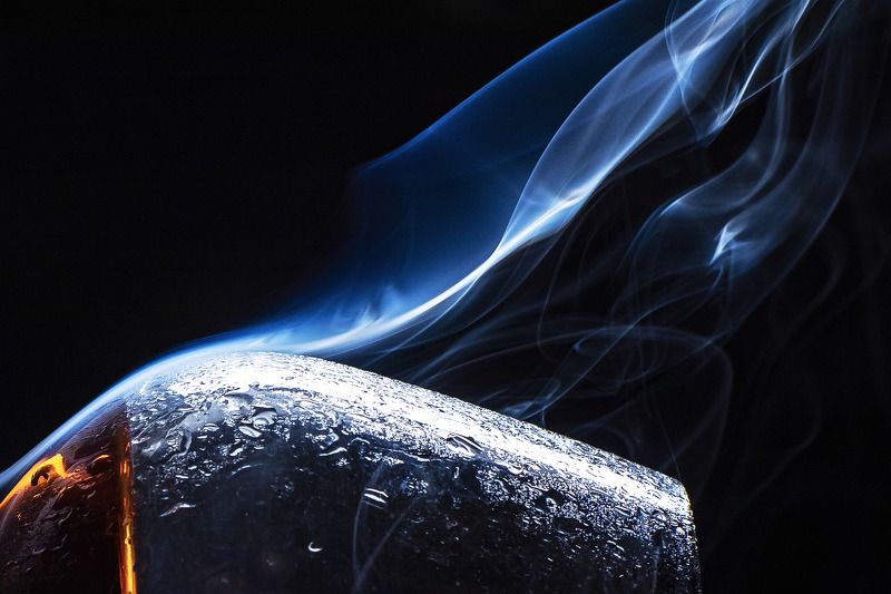 натюрморт, бокал, дым *** фото превью