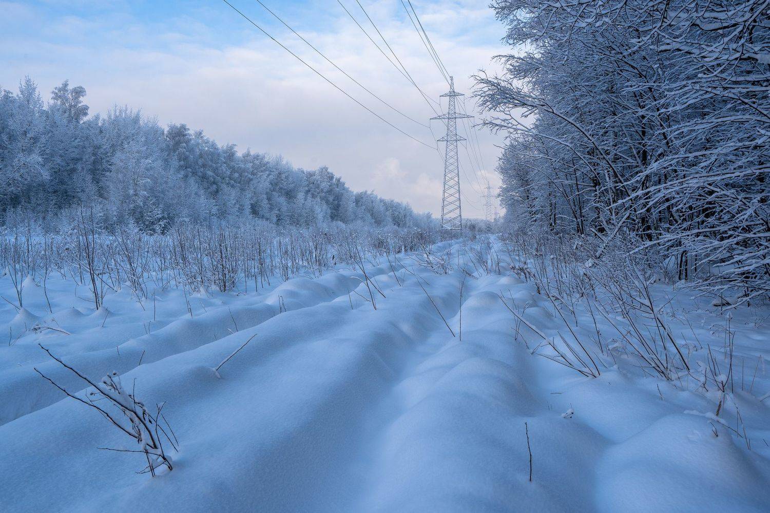 зима, снег, сугробы, Баландин Дмитрий