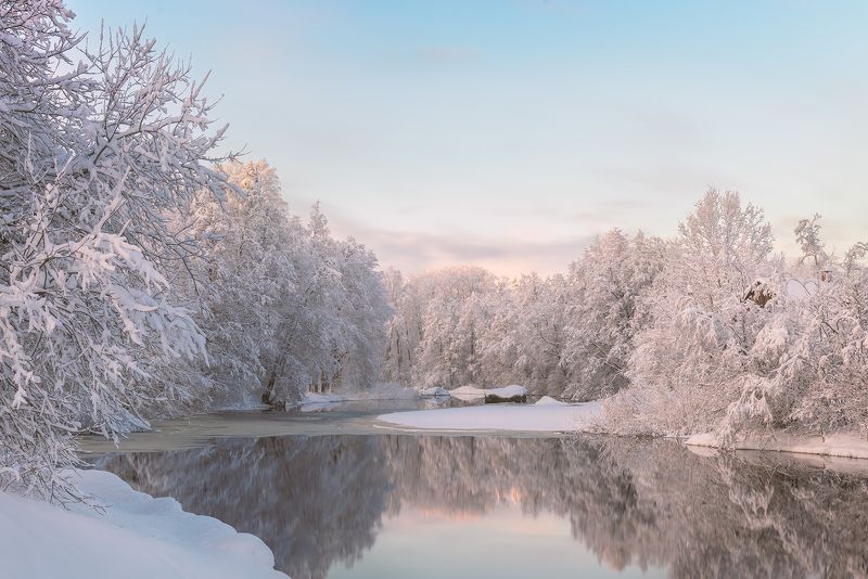 Зимняя сказка на реке Вуокса фото превью