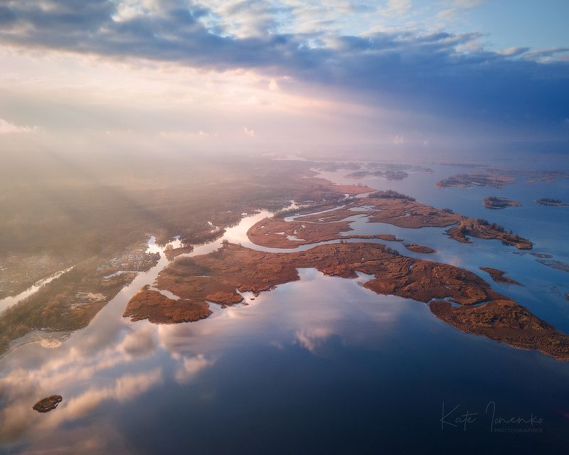 Нежный закат фото превью