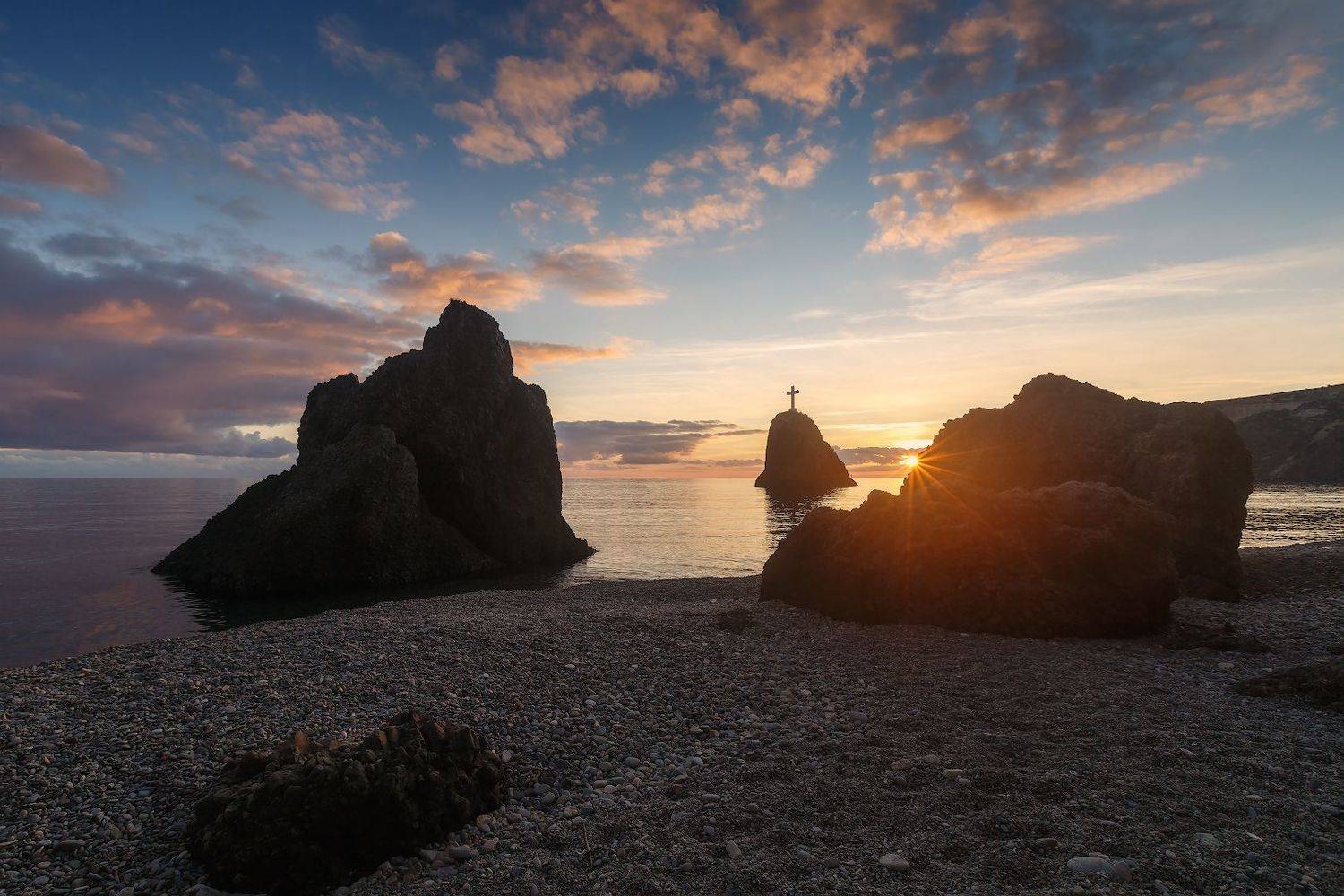 севастополь, море, пляж, зима, фиолент., Владимир Дубинин