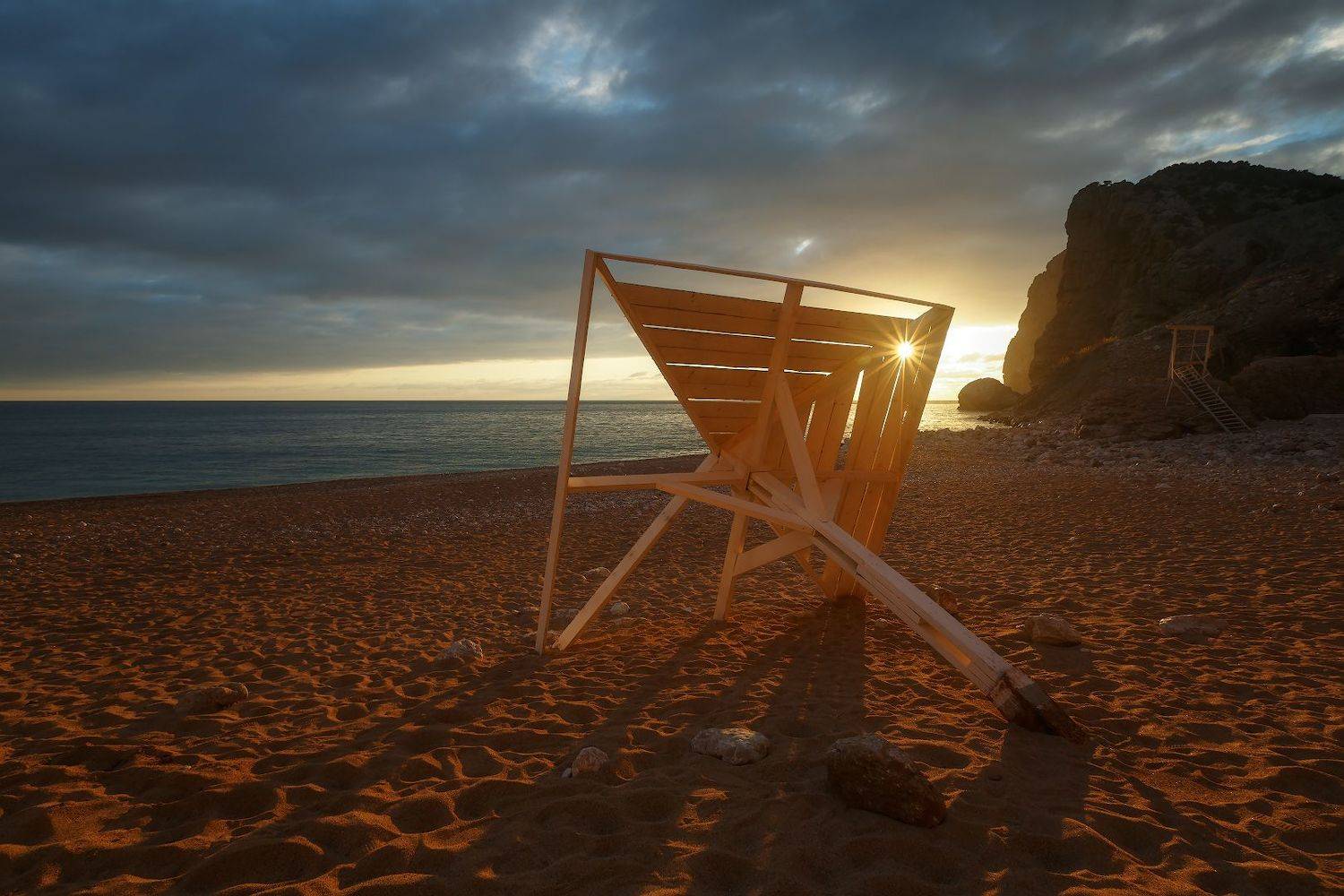 крым, балаклава, зима, море, пляж., Владимир Дубинин