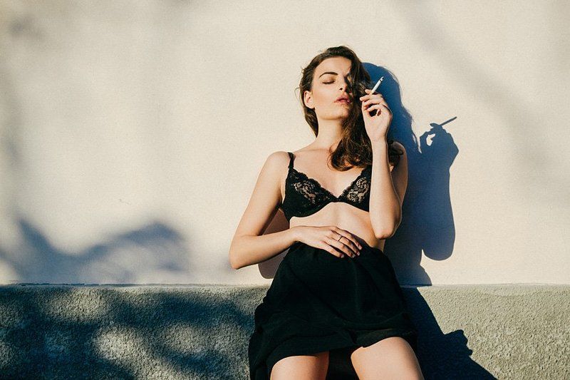 Black, Erotic, Eyes, Girl, Model, Modeltest, Portrait, Portret, Sexy, Smoke, Sunset, Белье, Взгляд, Глаза, Девушка, Закат, Крым, Модель, Портрет, Портрет девушки, Портфолио, Севастополь, Сигарета, Черное Bella фото превью