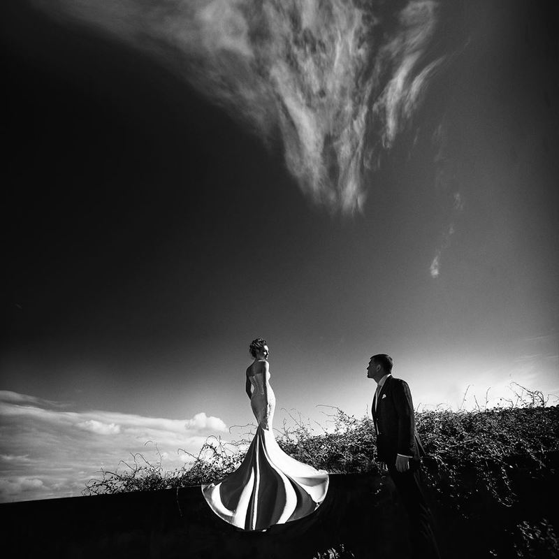 black & white, dmytro sobokar, sobokarfoto, wedding Clouds фото превью