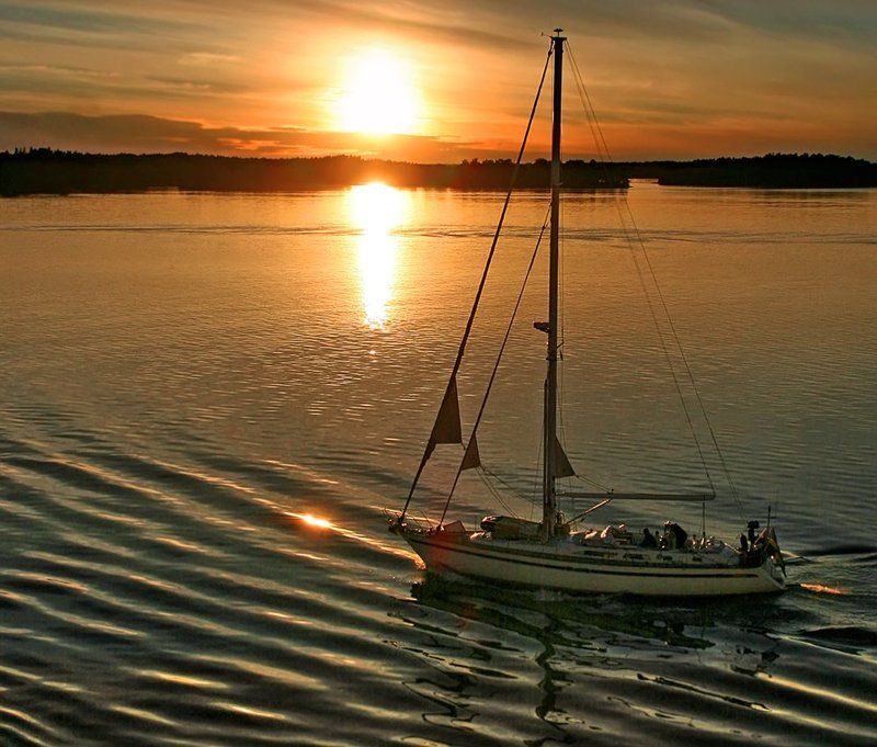 Вечернее солнце... фото превью