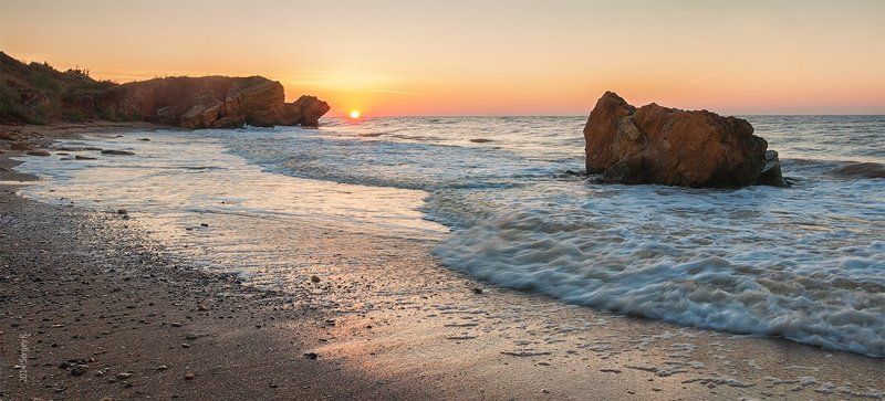 Море, Одесса, Рассвет, Черное море Рассветная Фонтанка фото превью