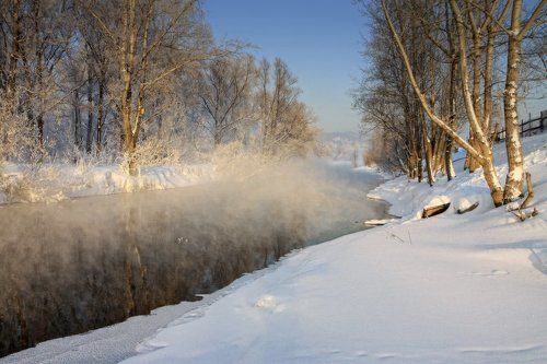 Морозный день на Томи