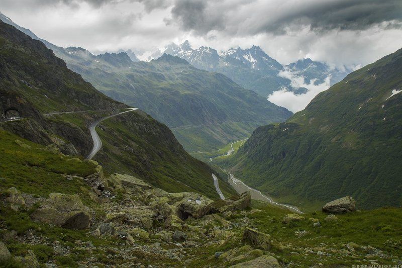 Горный перевал фото превью