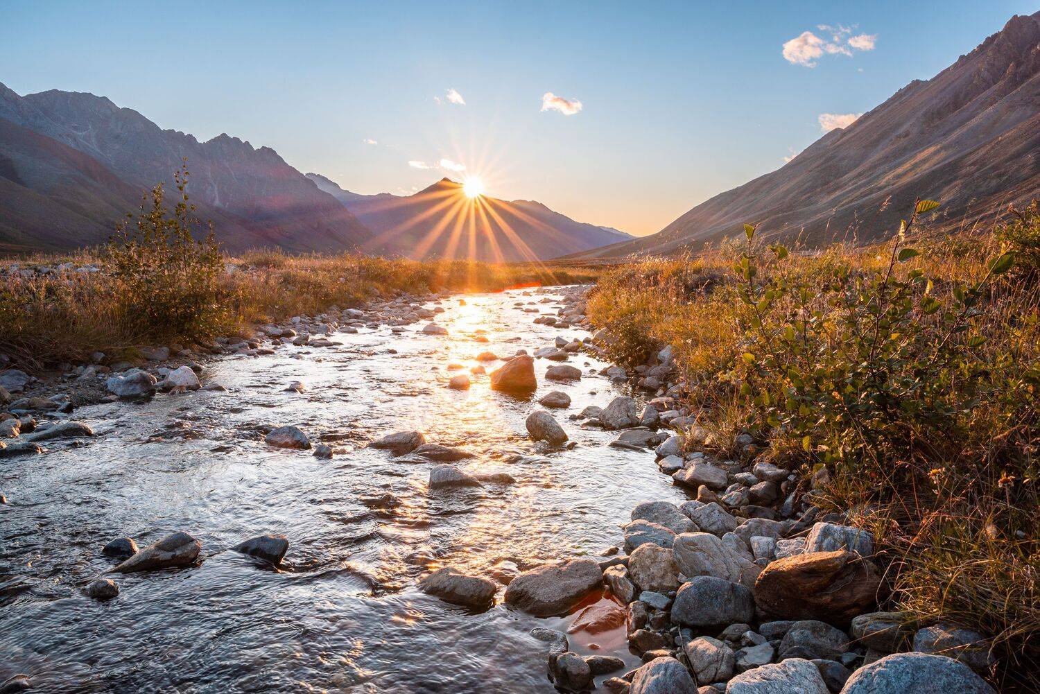Якутия, Буордах, река, закат, горы, хребет Черского, Evgeniy Khilkevitch
