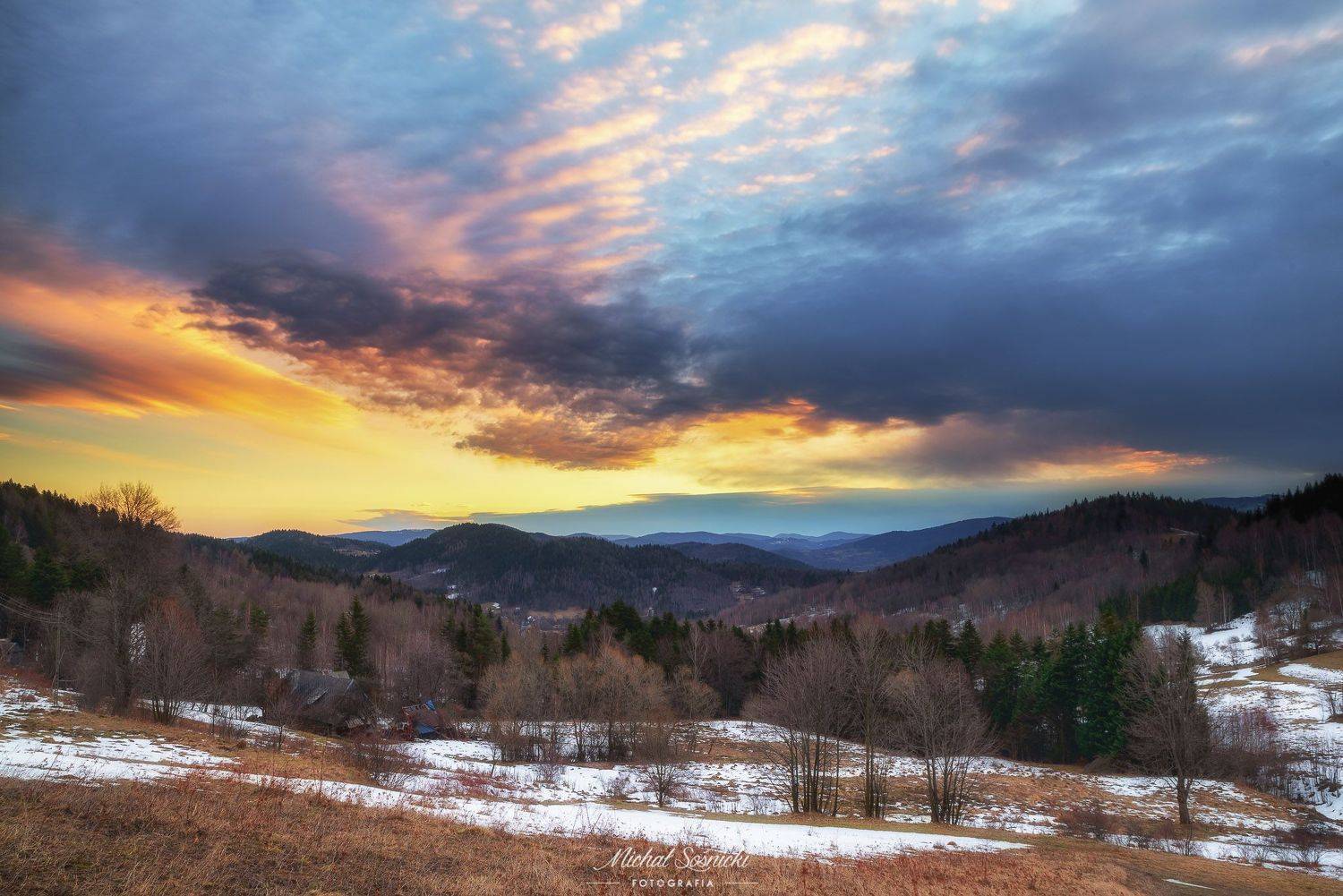 #tree #winter #sunset #sky #wood #nature #amazing #earth #pics #photo #best #poland #pentax #benro #haida, Michał Sośnicki