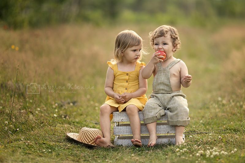 дети, детская фотосессия, эмоции, лето, детский портрет  фото превью