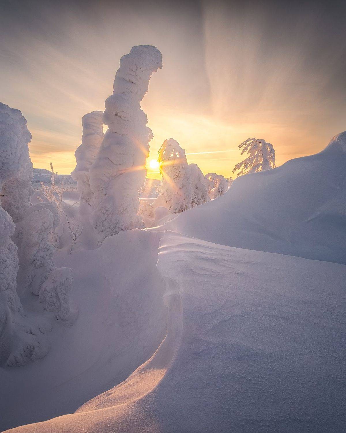 главный уральский хребет, гух, зима, урал, северный урал, рассвет, солнце, Глеб Желтов