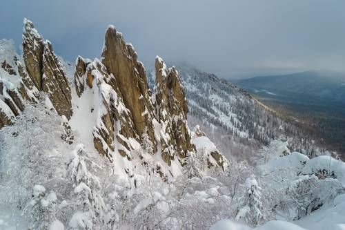 Заснеженный Таганай.