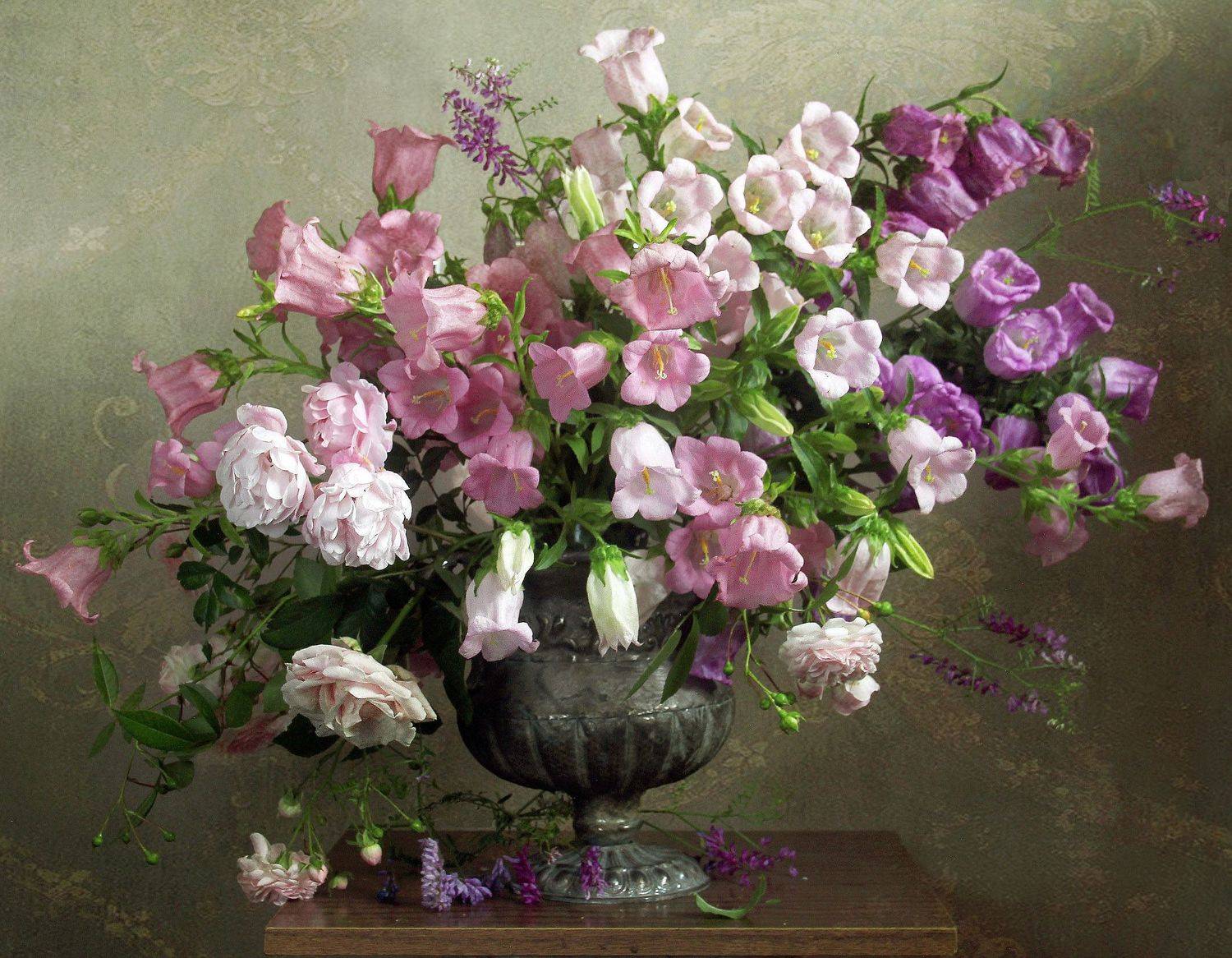 натюрморт, цветы, колокольчики, лето, марина филатова, Марина Филатова