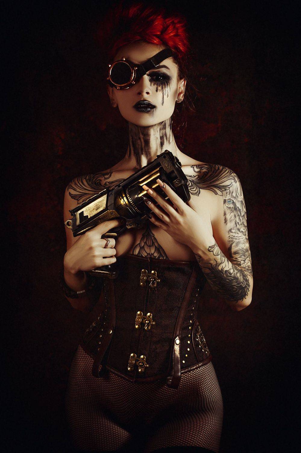 woman, portrait, conceptual, studio, bodyart, Руслан Болгов (Axe)