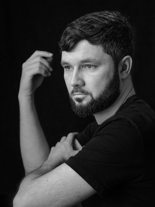 портрет, жанровый портрет, мужчина, спб, питер, фотограф в санкт-петербурге, образ, чб, взгляд Дима. фото превью