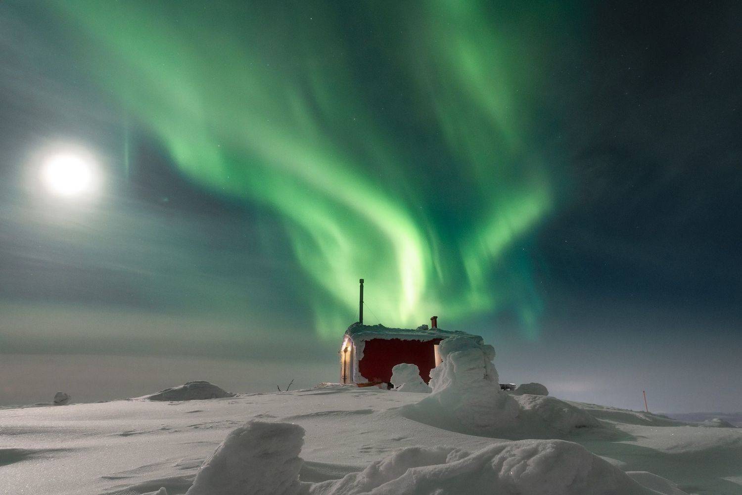 полярное сияние, заполярье, Андрей Баскевич