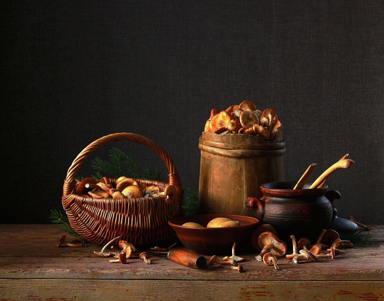 натюрморт, фотонатюрморт, лето, осень, опята, грибы, наталья казанцева, Наталья Казанцева