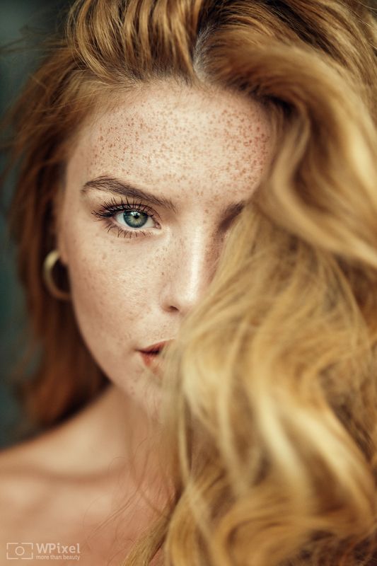 portrait, women, redhair, eyes women by wpixel (More Than Beauty) фото превью