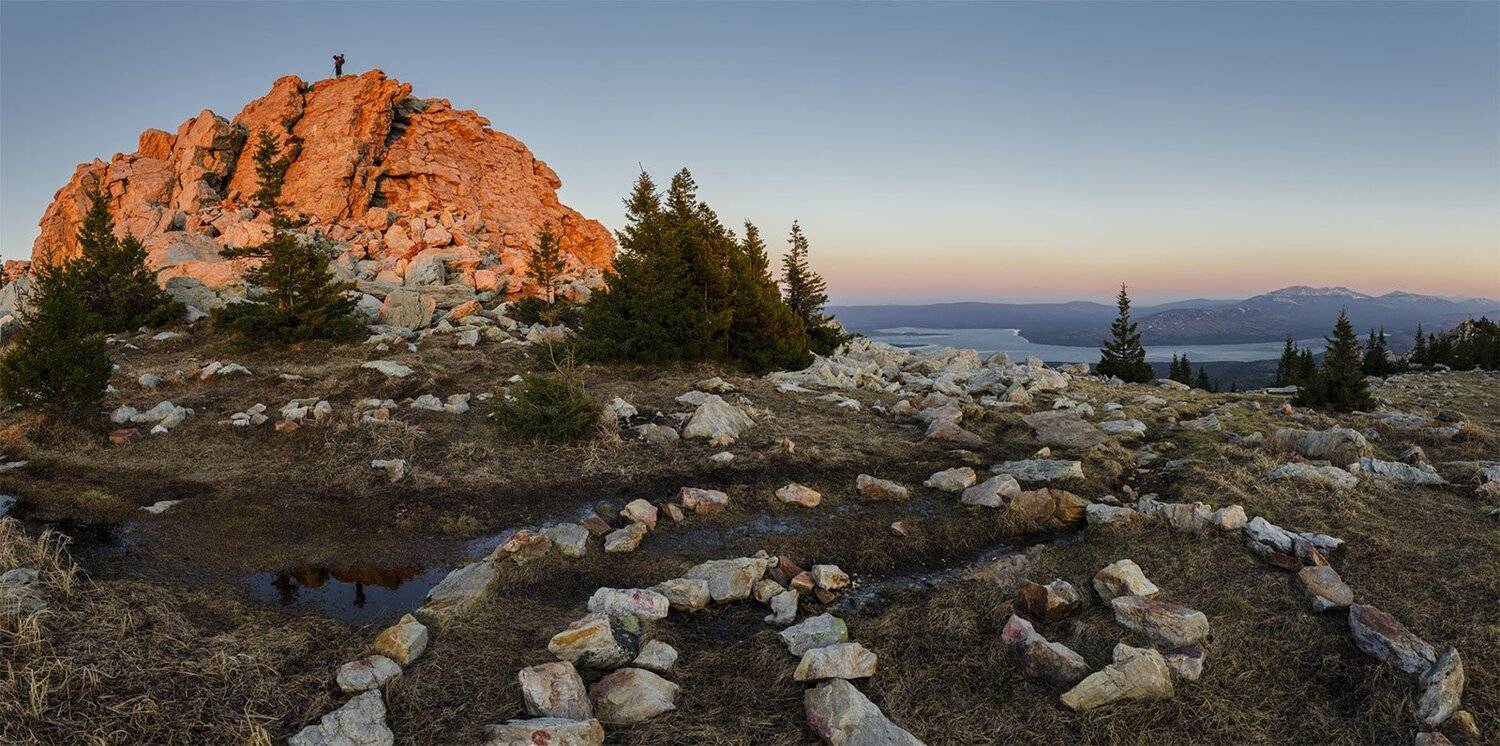 Весна, Горы, Закат, Зюраткуль, Панорама, Пейзаж, Природа, Путешествие, Туризм, Урал, Южный урал, Альберт Беляев