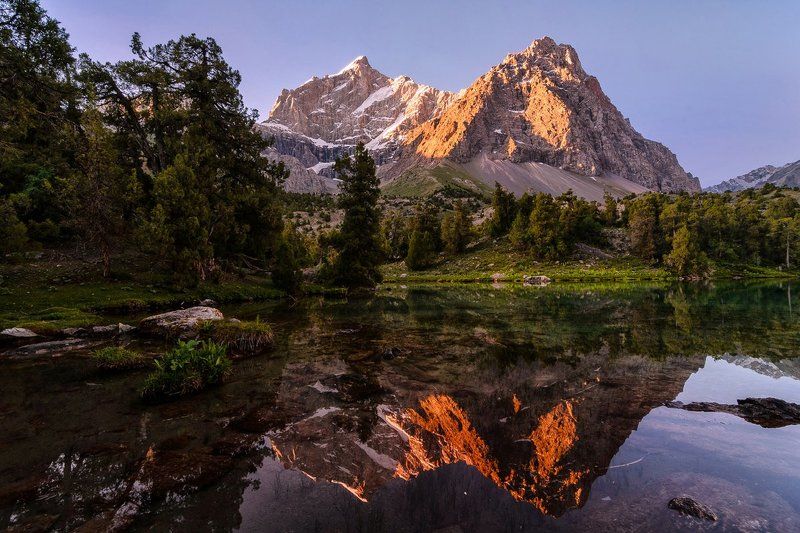 таджикистан, фанские горы, алоуддинские озера, кули калон, отражение Место, где оставляют сердце... фото превью