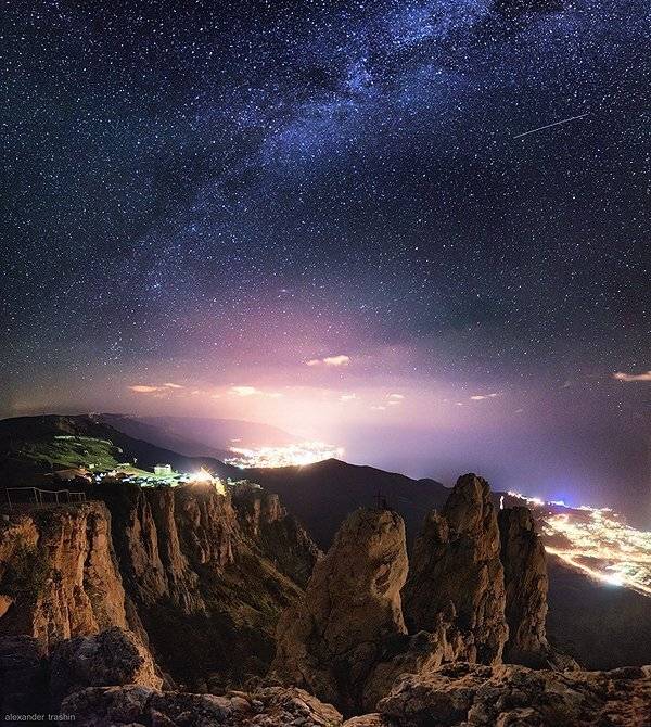 ай-петри, крым, ночной пейзаж, пейзаж, трашинъ, Александр Трашин
