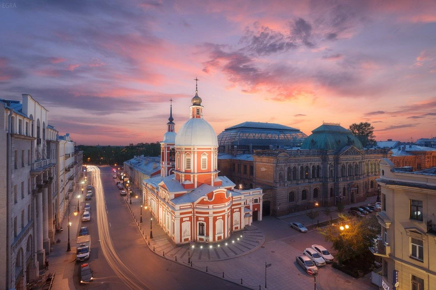 Крыши, Пантелеймоновская, Переулок, Пестеля, Санкт-петербург, Соляной, Церковь, EGRA