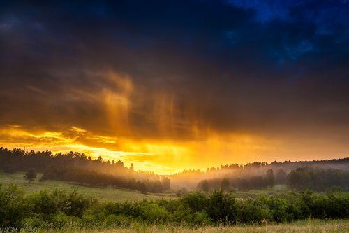 Рассвет в Керлегеше.