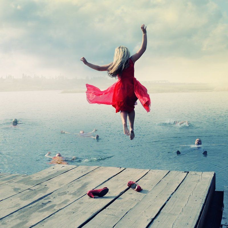 Купание... фото превью