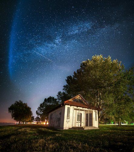 Млечный Путь у берега Балатона