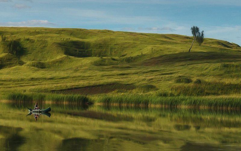 Одинокий рыбак фото превью