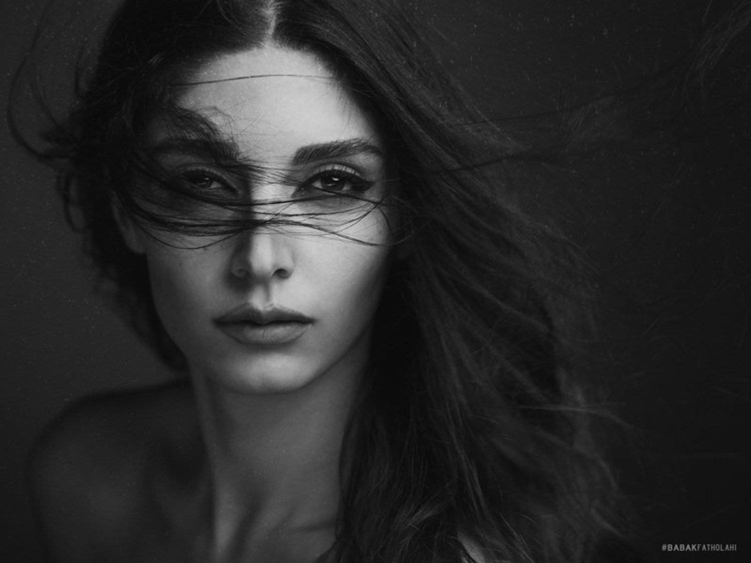 BW, Feeling, Girl, Hair, Portrait, Soul, Babak Fatholahi