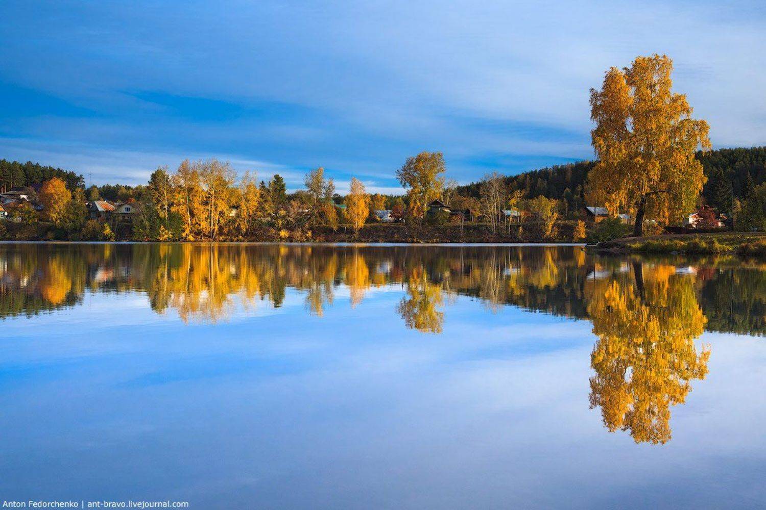 Осень, Отражение, Средний урал, Антон Федорченко
