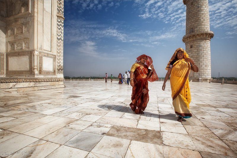 traditional, palace, summer, minaret, architecture, wonders, structure, religion, temple, sky, tourism, culture, asia, agra, monument, mahal, india, indian, tomb, travel, tower, famous, islam, taj Тадж-Махал: майская прогулка фото превью