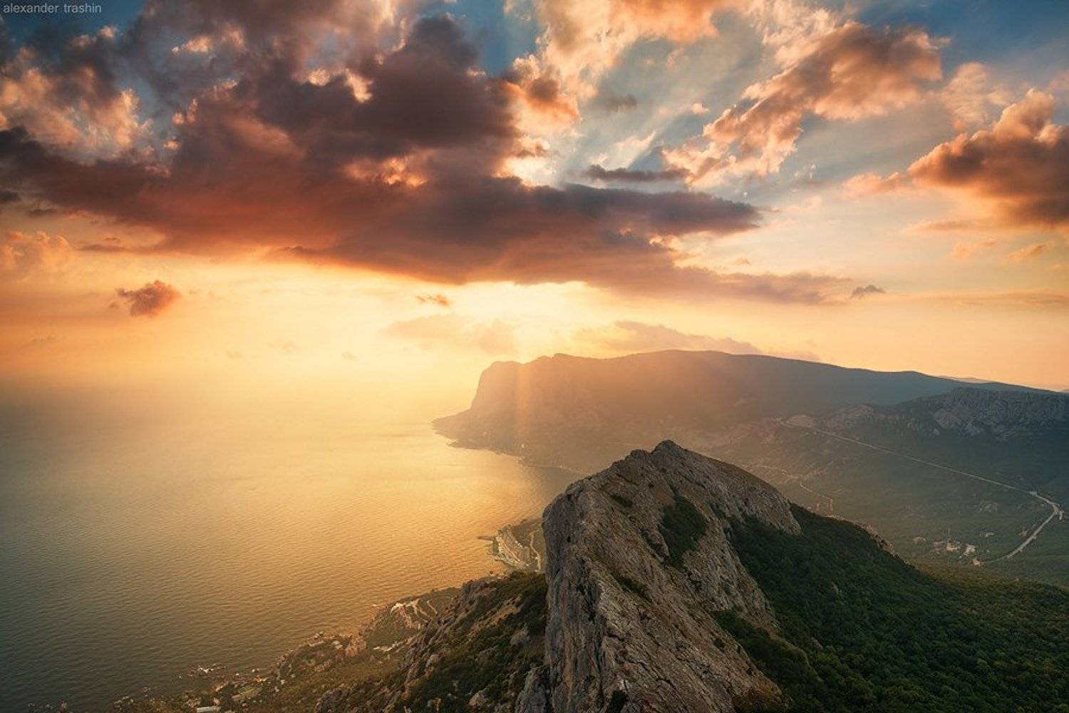 горный пейзаж, закат, ильяс-кая, крым, пейзаж, трашин, Александр Трашин