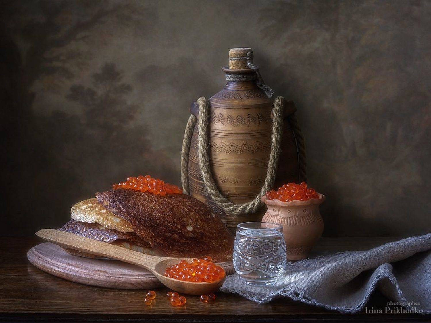 натюрморт, масленица, фудфото, икра, блины, Приходько Ирина