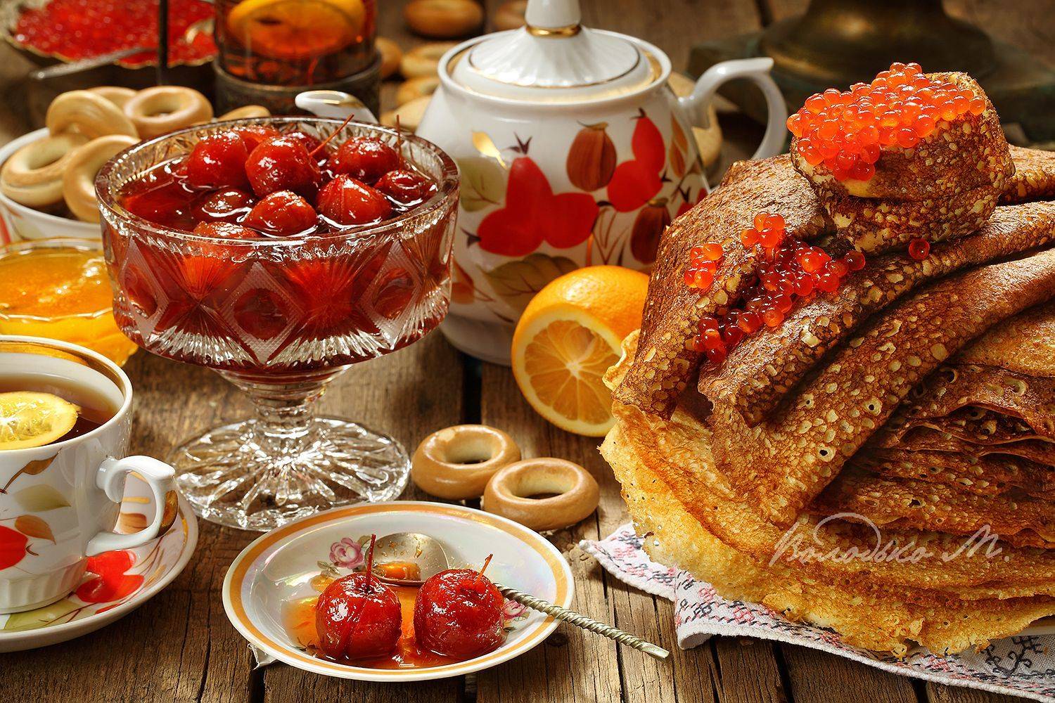 блин,икра,чай, Марина Володько